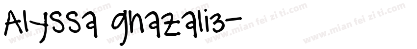Alyssa ghazali3字体转换